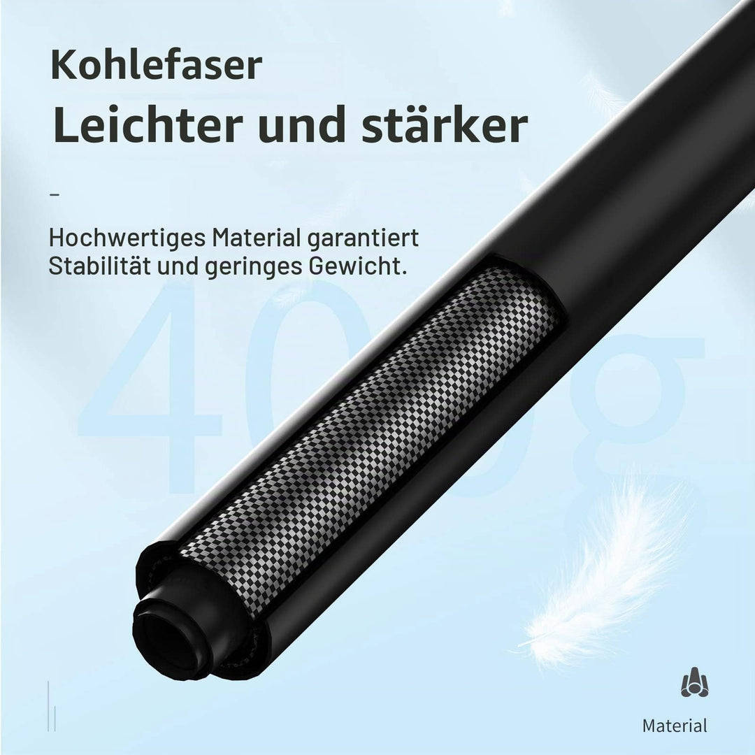 Selfie Stick Kohlefaser ausziehbar 44–300 cm für Action Cam - Bild 3