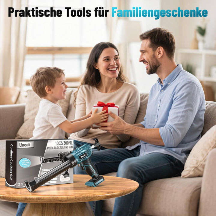 Akku-Kartuschenpistole 18V mit LED und 4 Geschwindigkeiten für 300-ml-Kartuschen - Bild 9