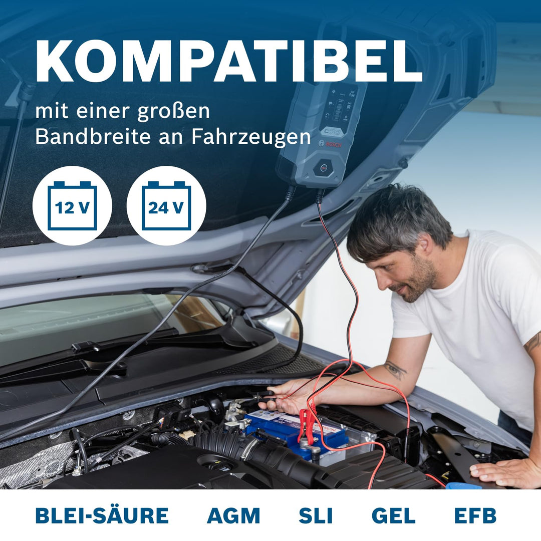 Batterieladegerät 12V/24V für Blei-Säure AGM EFB GEL 2–300 Ah - Bild 4
