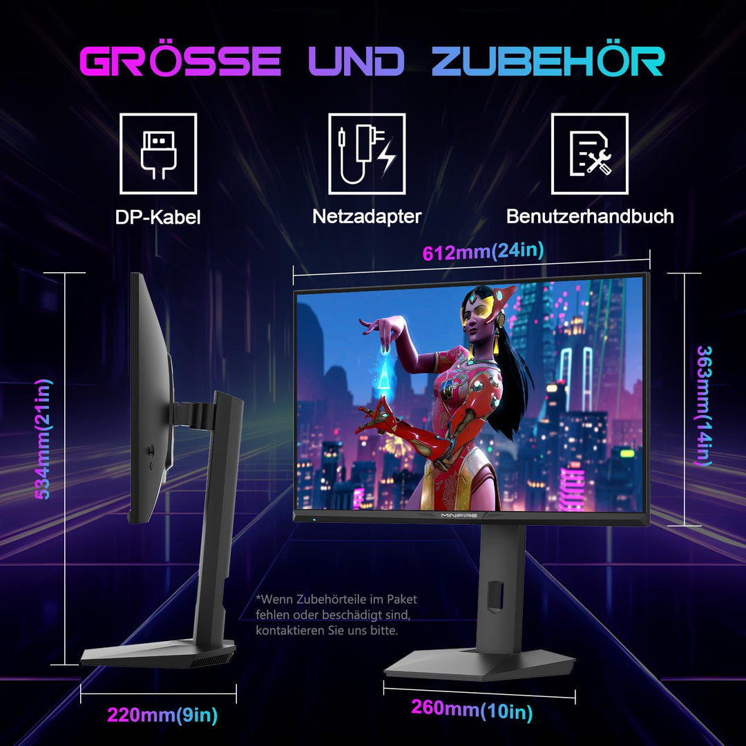 Gaming Monitor 27 Zoll QHD 300Hz Fast-IPS 1ms fuer PC und Konsole - Bild 8
