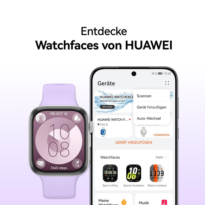 Smartwatch GPS Fitness Tracker 9,5 mm flach 27 g, 10 Tage Akku - Bild 9