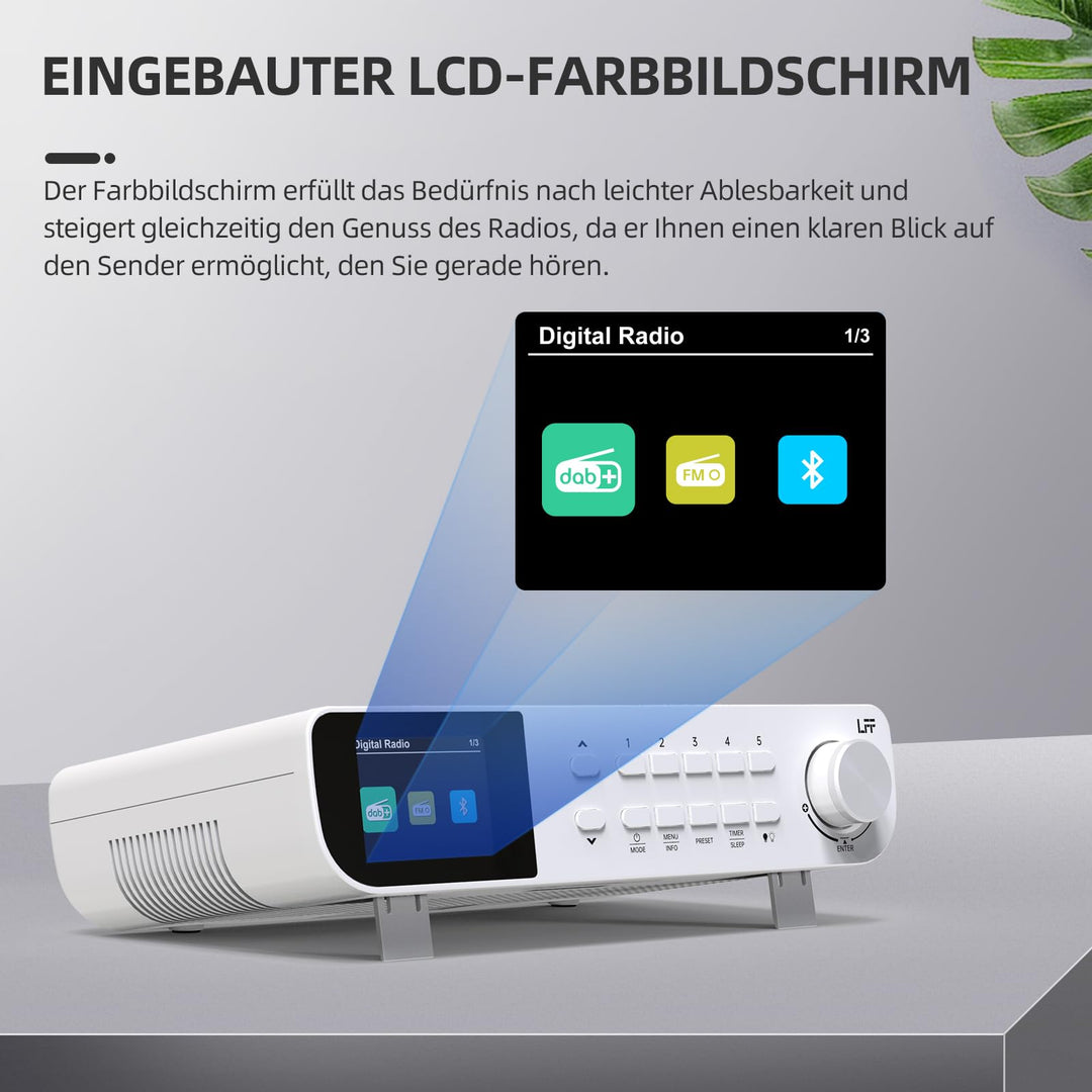 Unterbauradio DAB+ FM Bluetooth Farbdisplay Küche 25x16cm - Bild 4