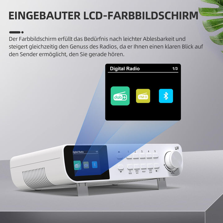 Unterbauradio DAB+ FM Bluetooth Farbdisplay Küche 25x16cm - Bild 4