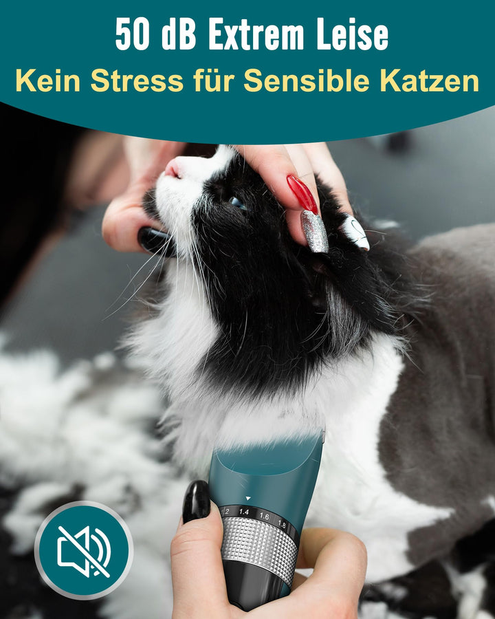 Katzenschermaschine leise 5 Geschwindigkeiten LCD IPX6 Profi - Bild 4