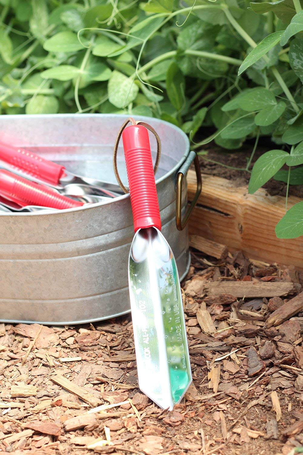 Gartenkelle Edelstahl 30,5 cm schmal für Pflanzen und Graben - Bild 7