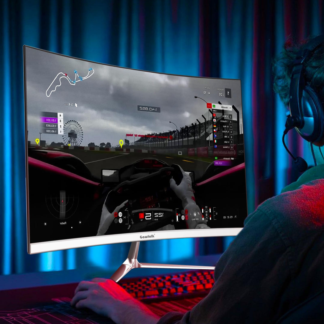 Curved Monitor 24,5 Zoll 120Hz VA-Panel mit Lautsprecher Weiss - Bild 6