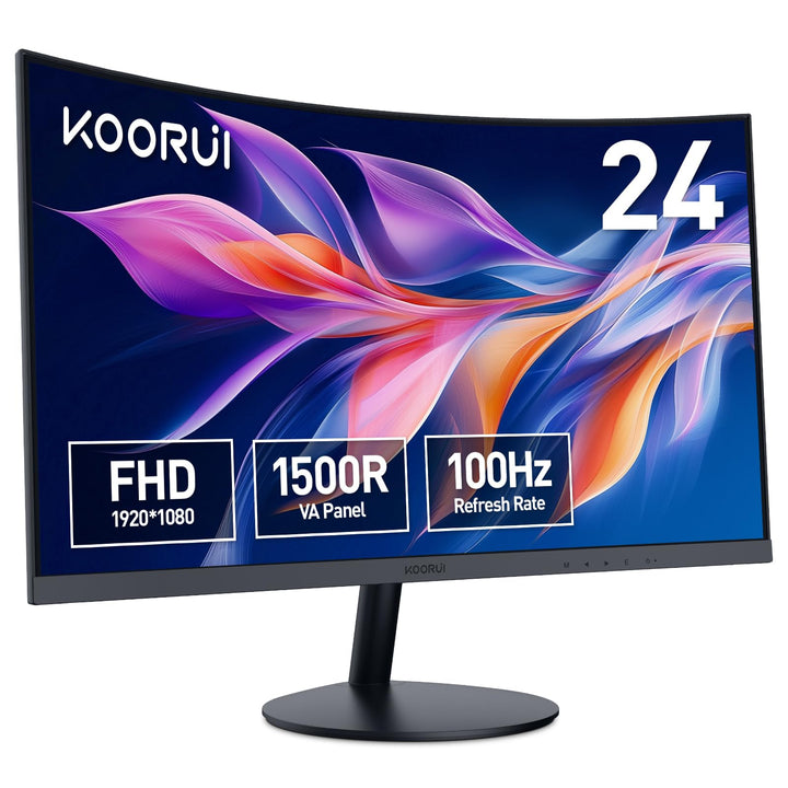 Curved Monitor 23,6 Zoll Full HD 100Hz VA-Panel 178° Sichtwinkel