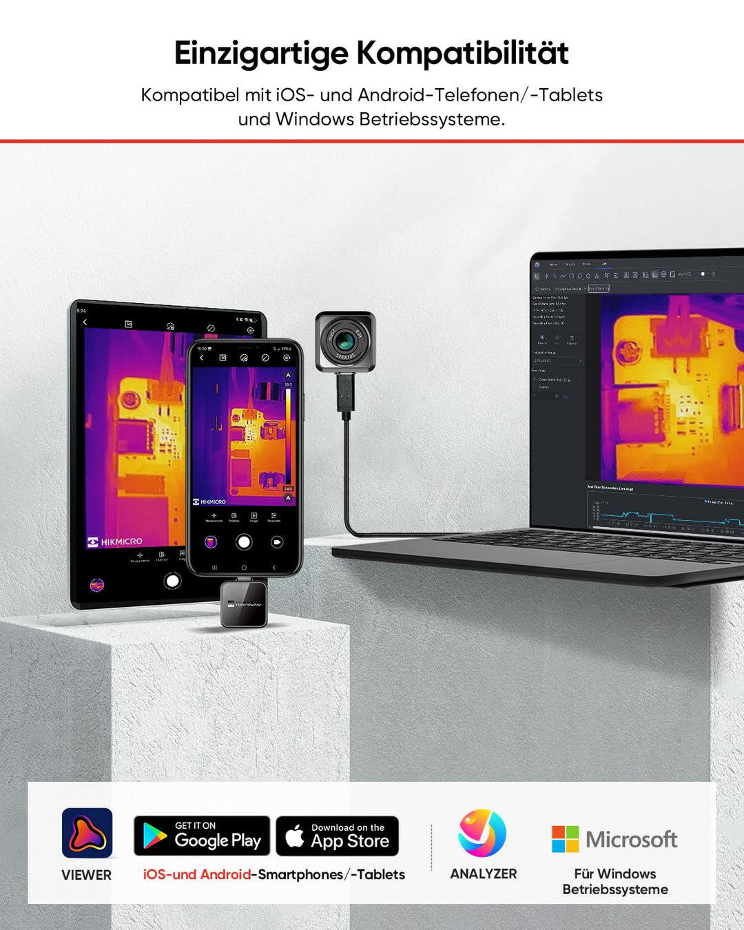 Wärmebildkamera Smartphone 512x384 SuperIR USB-C für Inspektion - Bild 8