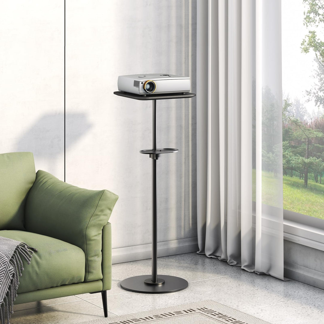 Beamer Ständer höhenverstellbar 70–120 cm bis 6 kg Stahl schwarz - Bild 2