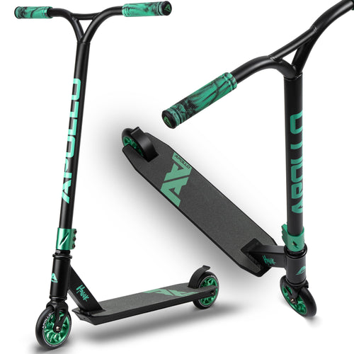Stunt Scooter Kinder Aluminium 110mm Rollen ab 6 Jahre Schwarz/Ocean