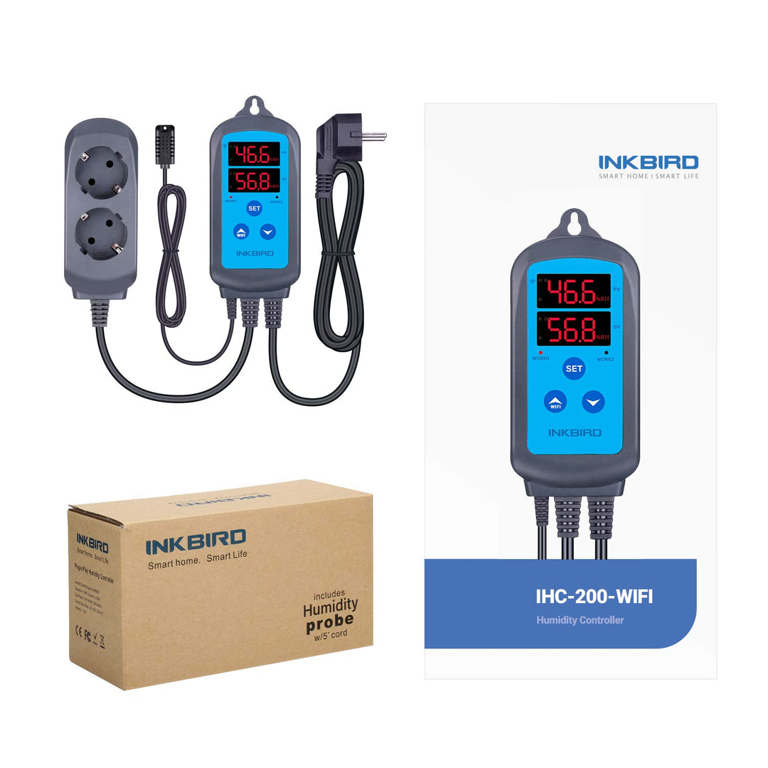 Feuchtigkeitsregler WLAN mit App 10–99%RH Doppelrelais 2200W - Bild 9