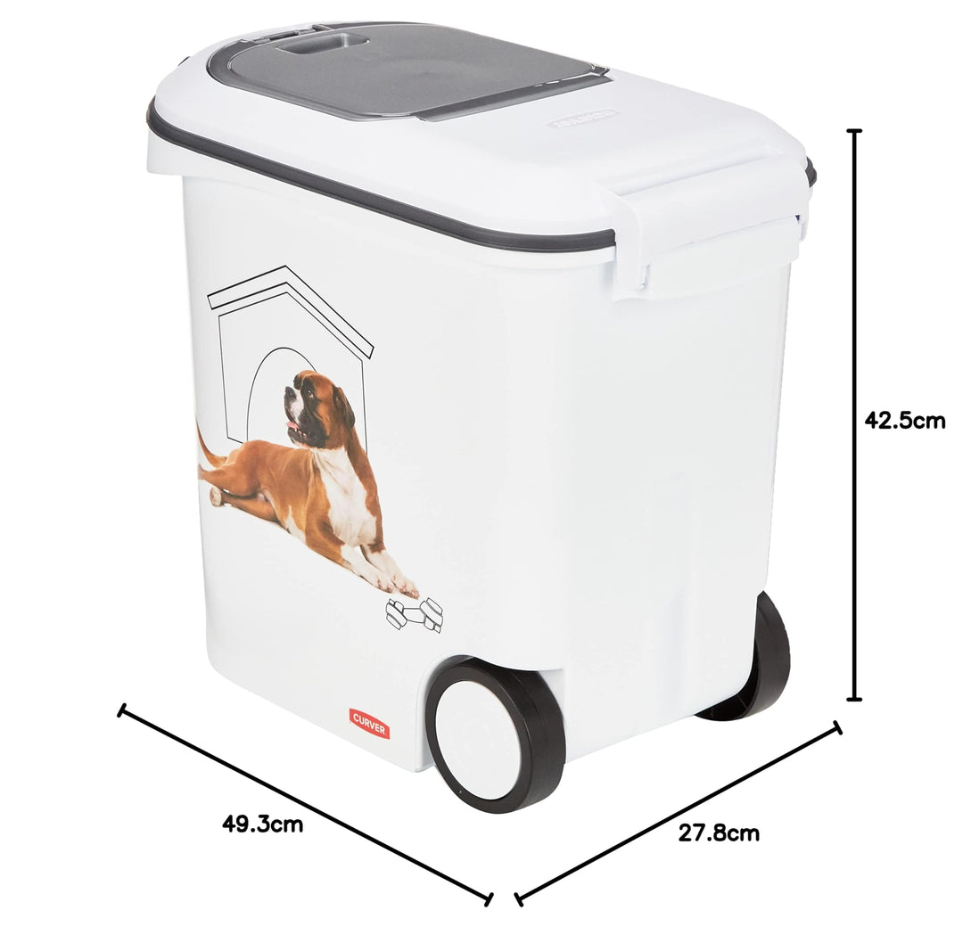 Futtercontainer Hund 35L / 12kg mit Rollen und Schaufel - Bild 4