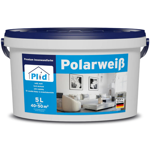Wandfarbe Weiss matt 5L hochdeckend für Innenräume