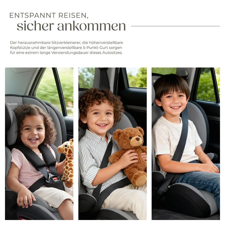 Kindersitz i-Size 76-150 cm mit 5-Punkt-Gurt und Seitenaufprallschutz - Bild 4