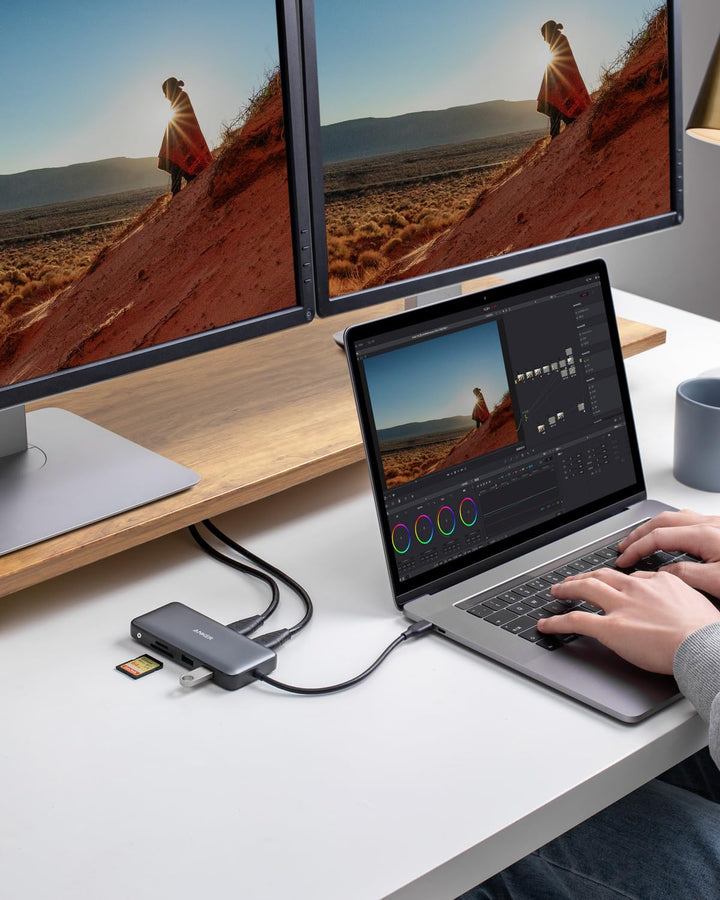 USB-C Hub 8-in-1 Dual 4K HDMI mit Ethernet und 85W PD - Bild 7