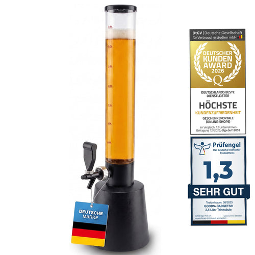 Getränkespender Säule 3,5 L Zapfhahn tropffrei für Party