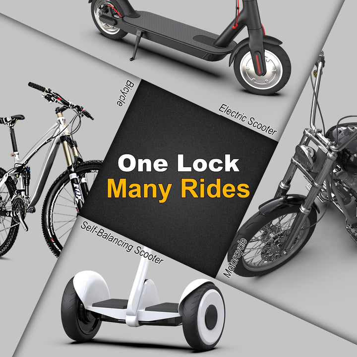 E-Scooter Schloss Handschellen-Design 90cm Kette mit 3L Tasche - Bild 7