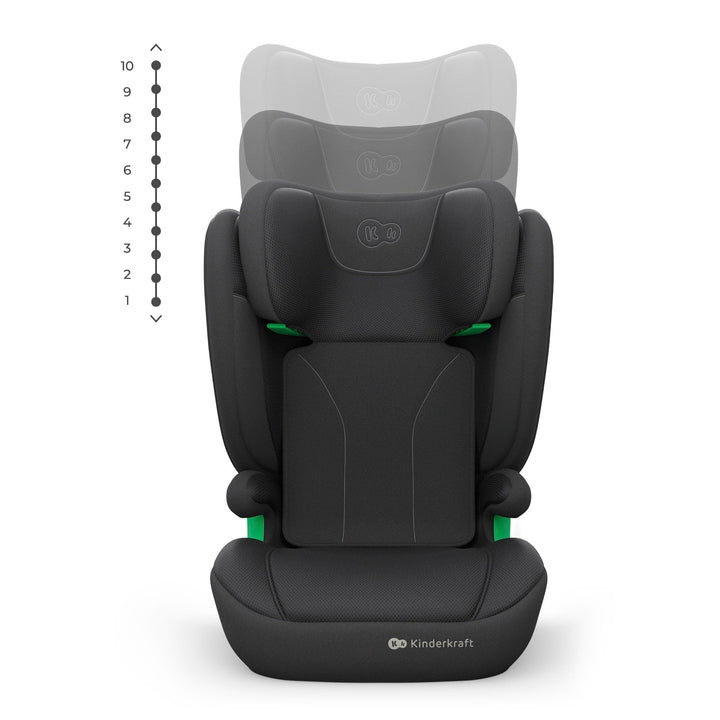 Kindersitz 100–150 cm ISOFIX mit SPS und AIR FLOW Bezug, Schwarz - Bild 8