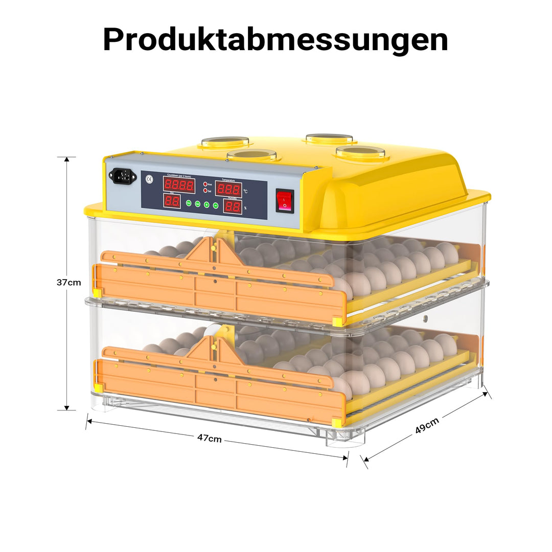 Brutmaschine 96 Eier vollautomatisch mit Wendesystem und LED-Display - Bild 3