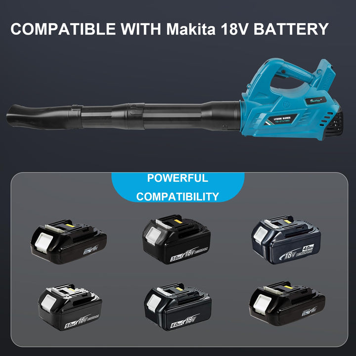 Akku-Laubbläser 18V kompatibel mit Makita, 297 km/h, variables Tempo - Bild 6