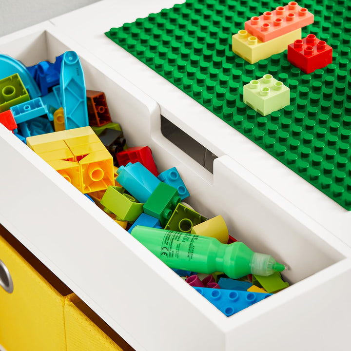 Kindersitzgruppe mit Stauraum MDF Tisch + 2 Stühle 87x50x50cm - Bild 9