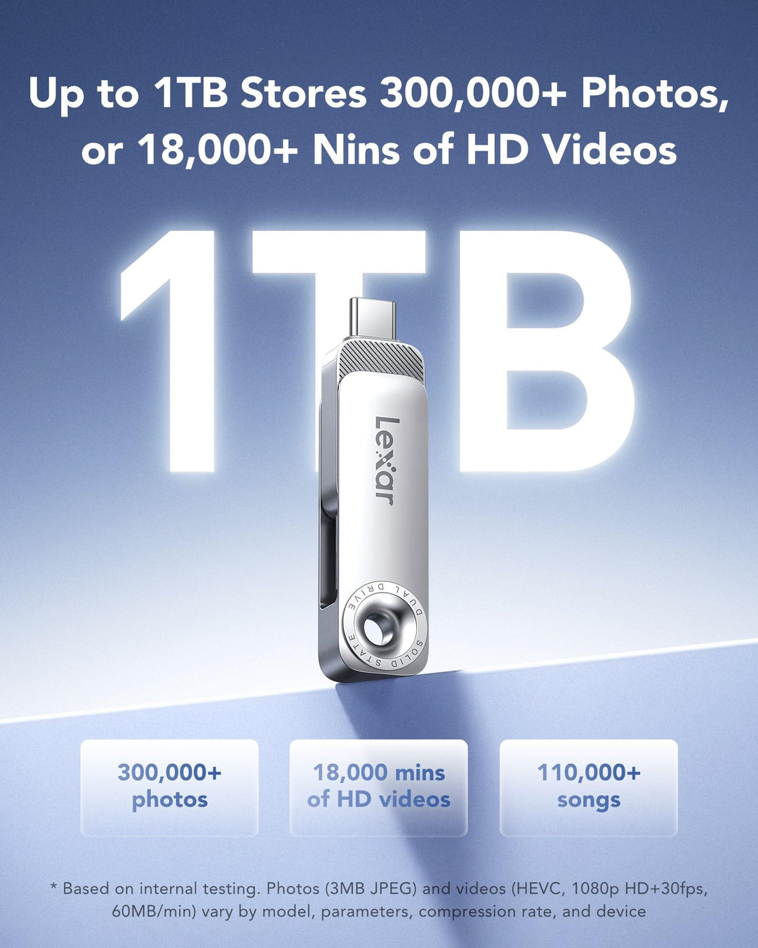 USB-Stick 256 GB Dual USB-C/A bis 400 MB/s Metallgehäuse - Bild 7