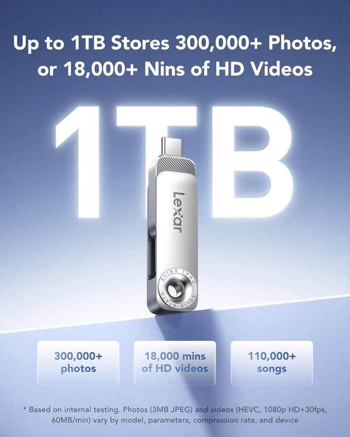 USB-Stick 256 GB Dual USB-C/A bis 400 MB/s Metallgehäuse - Bild 7