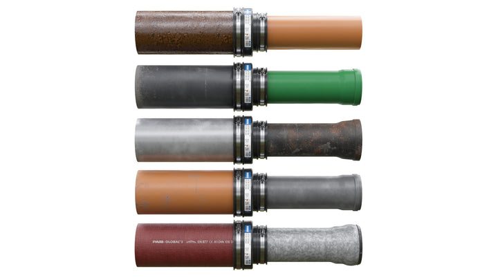 Adapterkupplung Abwasserrohr EPDM/Edelstahl 100-115 mm auf 75-90 mm - Bild 5