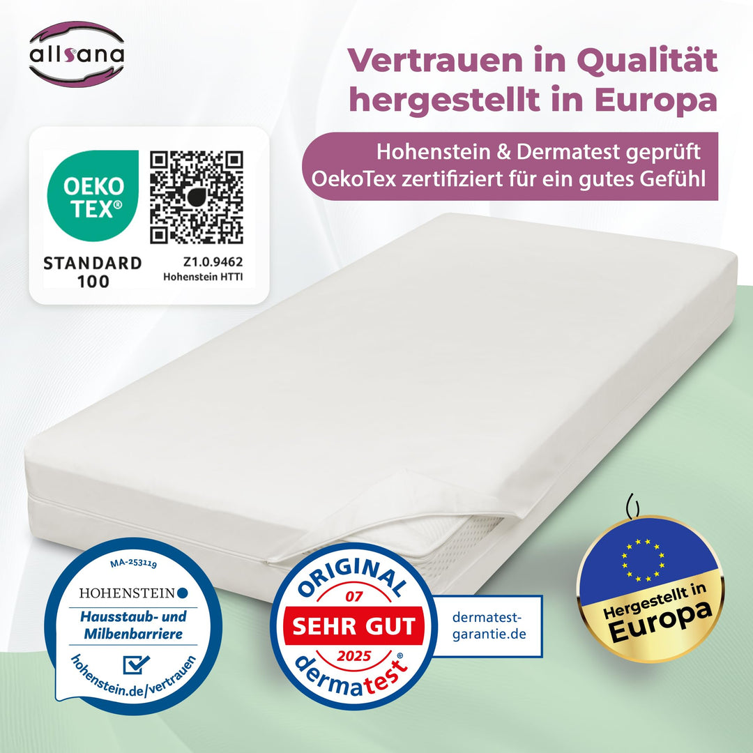 Matratzenbezug Milbenschutz Encasing 80x200x20 cm für Allergiker - Bild 2