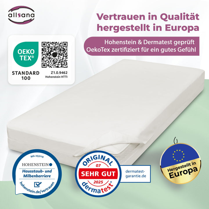 Matratzenbezug Milbenschutz Encasing 80x200x20 cm für Allergiker - Bild 2