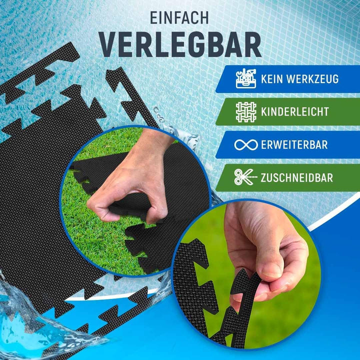 Pool Bodenschutzmatte EVA-Schaum 72-teilig zuschneidbar 6,8 m² - Bild 7