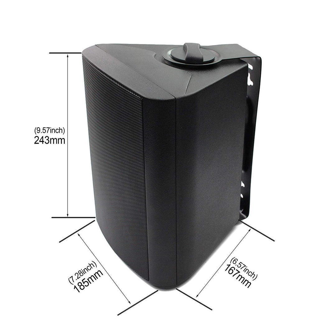 Outdoor-Lautsprecher 5,25 Zoll 300 W Bluetooth wasserdicht schwarz - Bild 8