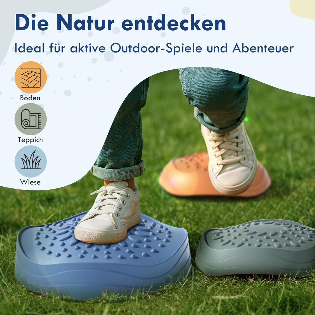 Balanciersteine 9er-Set für Kinder Indoor &amp; Outdoor blau - Bild 4