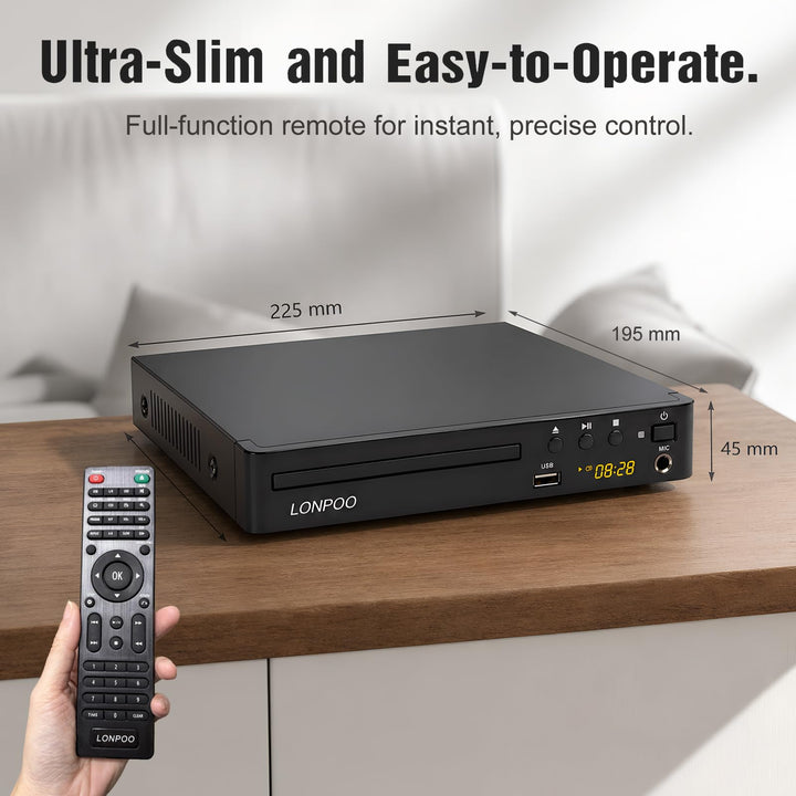DVD-Player Region Free 1080p HDMI USB Karaoke für TV und Beamer - Bild 8