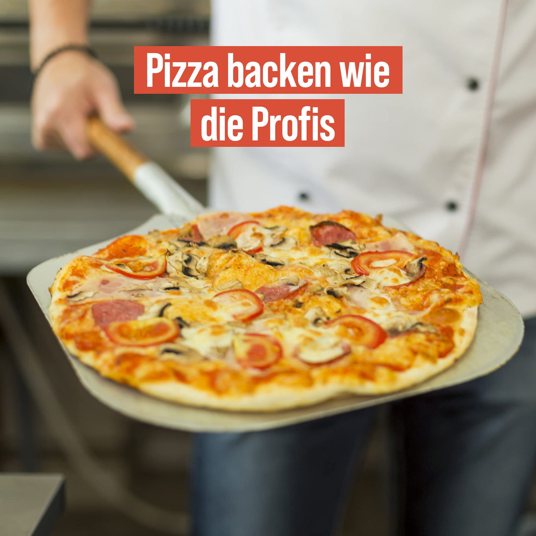 Pizzaschieber perforiert Aluminium mit Buchenholzgriff 124 cm - Bild 7