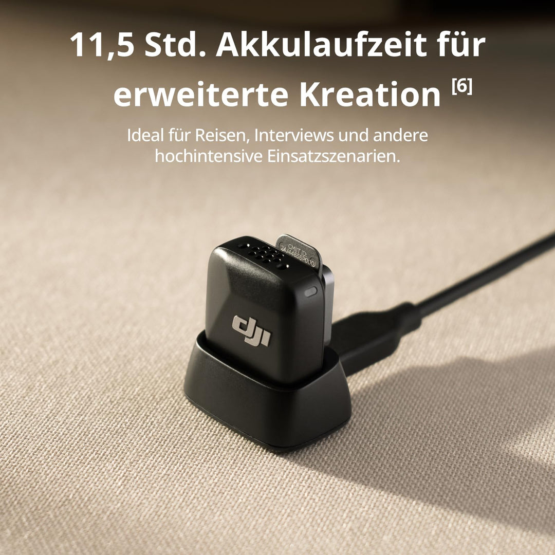 Drahtloses Lavalier-Mikrofon 2 Sender + Handy-Empfänger 300 m USB-C - Bild 5