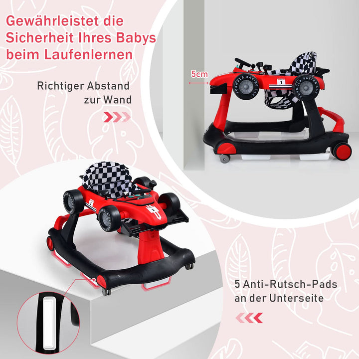Lauflernhilfe 4-in-1 Auto mit Musik &amp; Licht für Babys 6-18 Monate - Bild 7