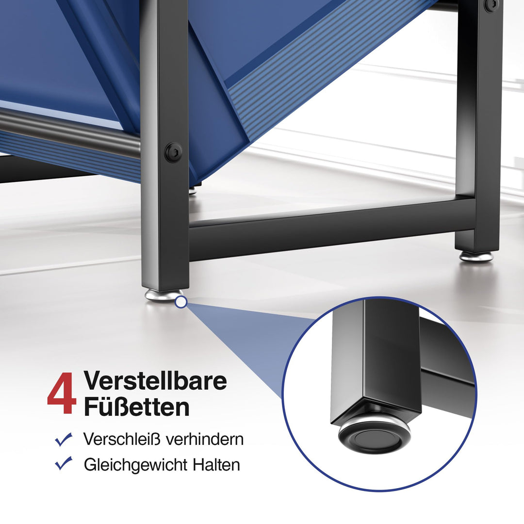 Getränkekistenregal Metall 3 Kisten 150 kg schwarz - Bild 6