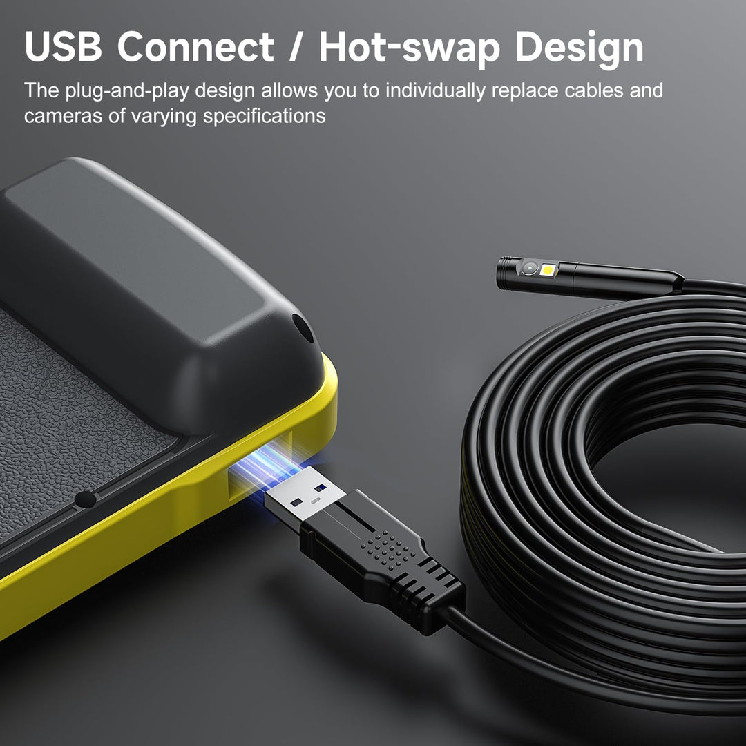 Endoskopkamera Dual-Lens 5" IPS 1080P mit 5m Kabel IP67 - Bild 6
