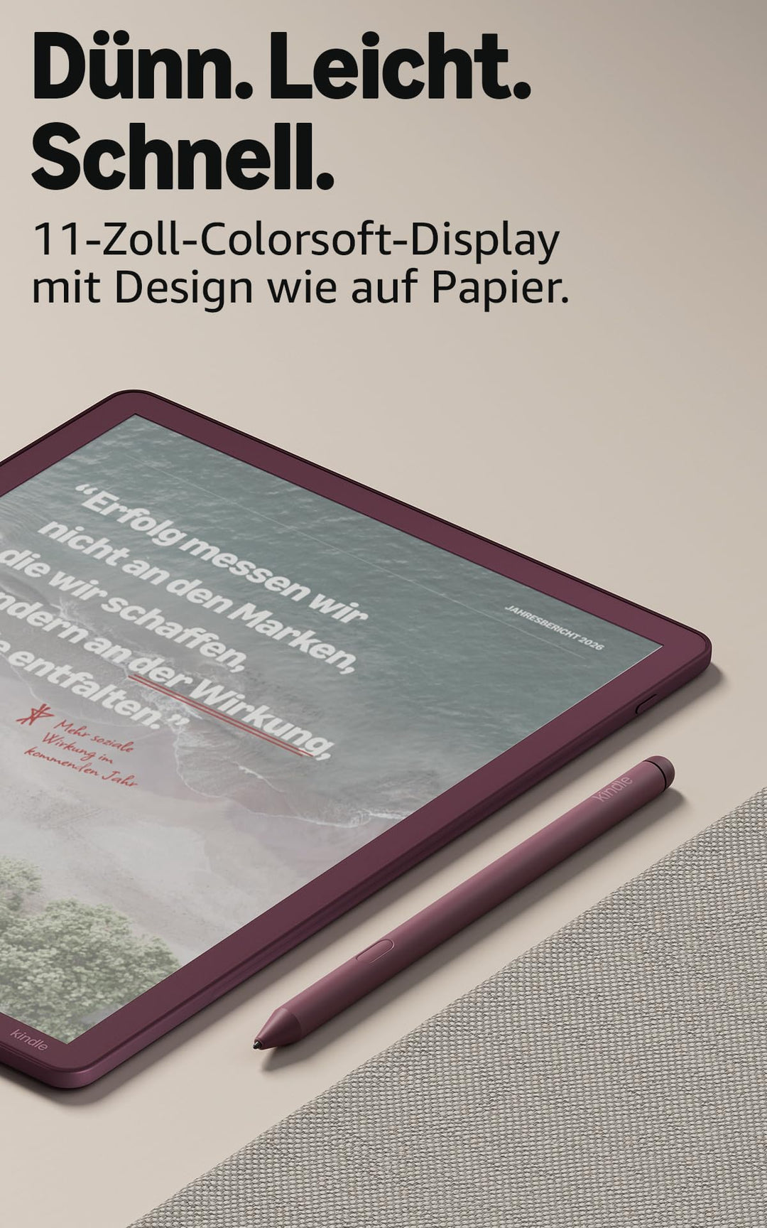 E-Ink Farbdisplay Tablet 11 Zoll 32 GB mit Stift zum Schreiben und Lesen - Bild 3