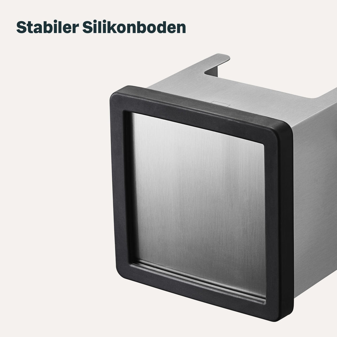 Abklopfbehälter Siebträger Edelstahl mit Tamperstation 3-teilig - Bild 6