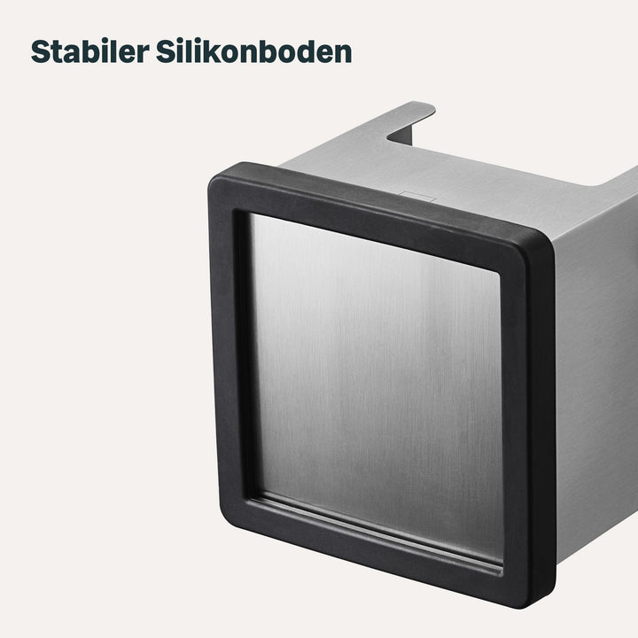 Abklopfbehälter Siebträger Edelstahl mit Tamperstation 3-teilig - Bild 6