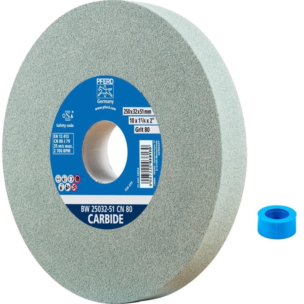 Schleifbockscheibe Siliciumcarbid 250x32mm Körnung 80 für Hartmetall