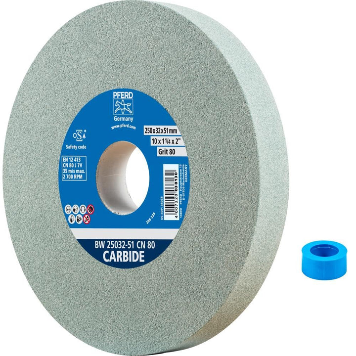 Schleifbockscheibe Siliciumcarbid 250x32mm Körnung 80 für Hartmetall