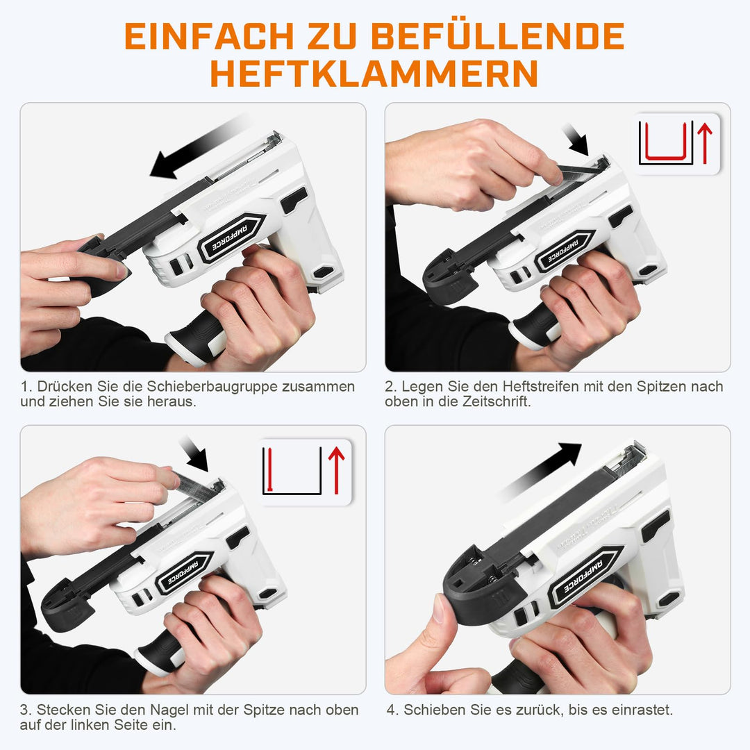 Akku-Tacker 2-in-1 mit USB-C für Polstern und DIY 4V - Bild 7
