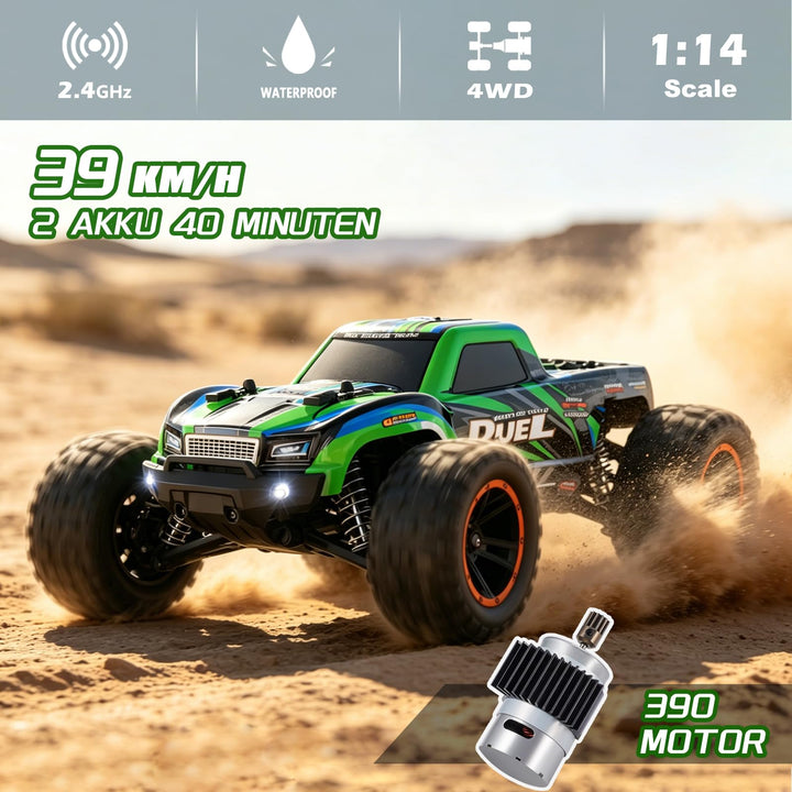 RC Monster Truck 1:14 Offroad 4WD 39 km/h spritzwassergeschützt - Bild 2