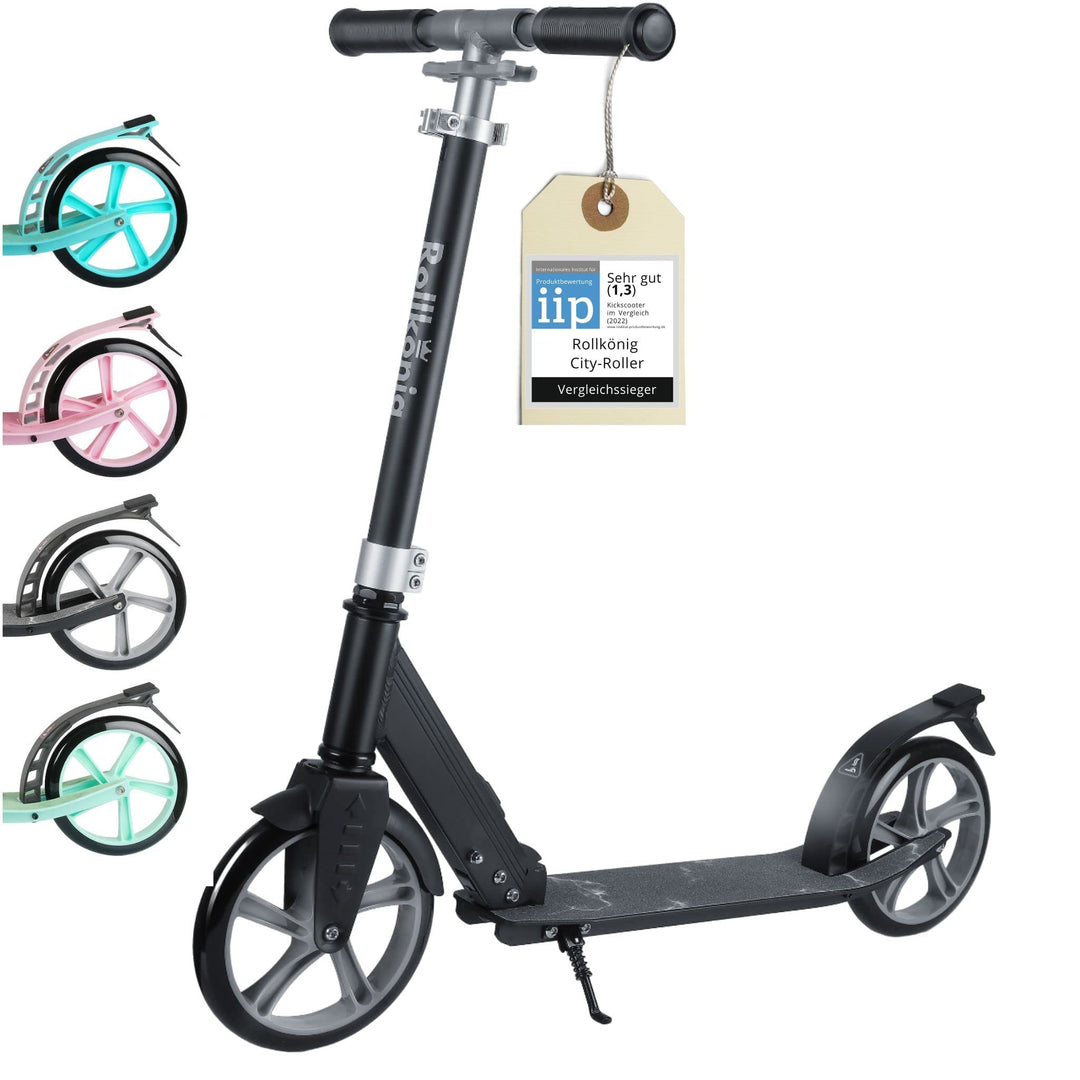 Faltbarer Cityroller mit grossen Rädern für Kinder &amp; Erwachsene bis 100 kg