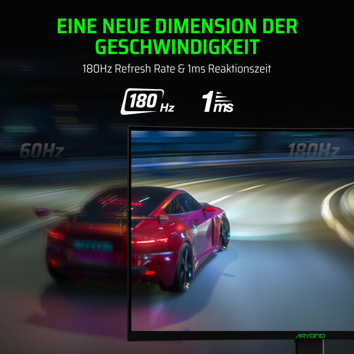 Curved Gaming Monitor 27 Zoll QHD 180Hz 1ms mit FreeSync - Bild 3