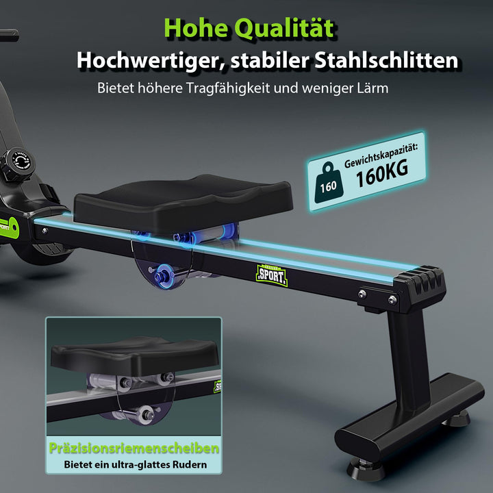 Rudergerät Magnetwiderstand 16 Stufen leise unter 30dB Heimtraining - Bild 6