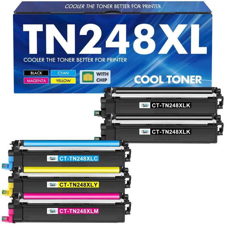 Toner 5er-Set XL kompatibel für Brother MFC DCP HL mit Chip